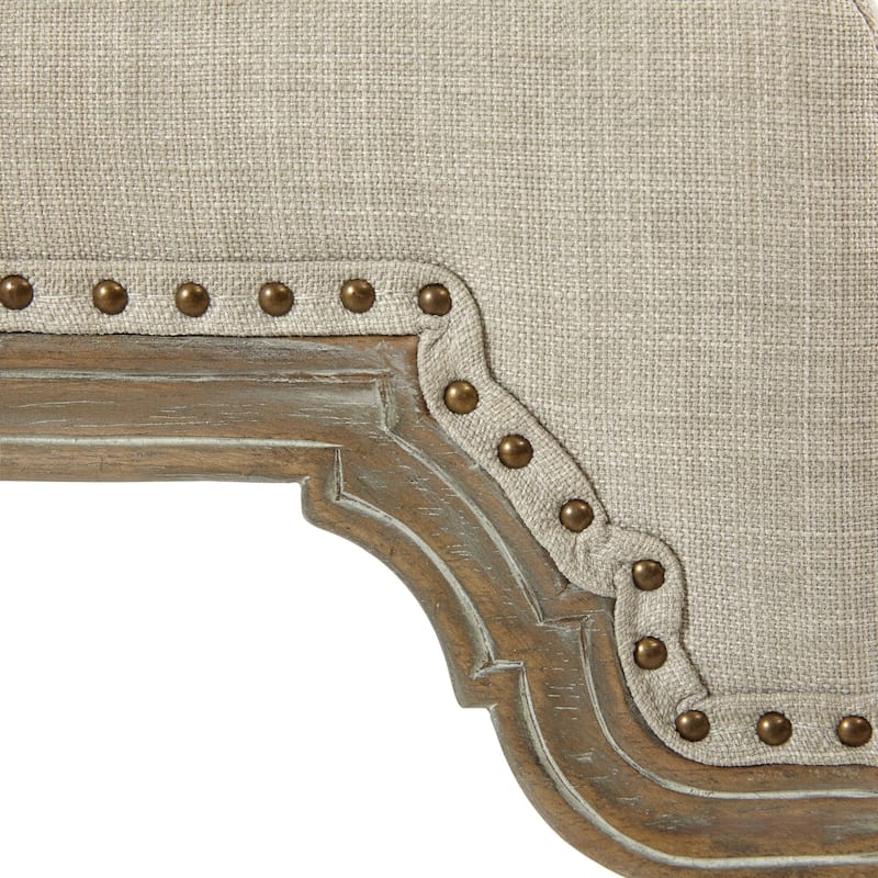 Madison Park Davisina Silver Counter Stool - 15"W x 15"D x 25.75"H