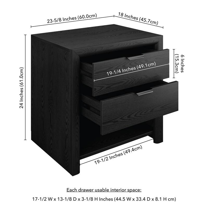 Clarice 24" Rectangular Nightstand