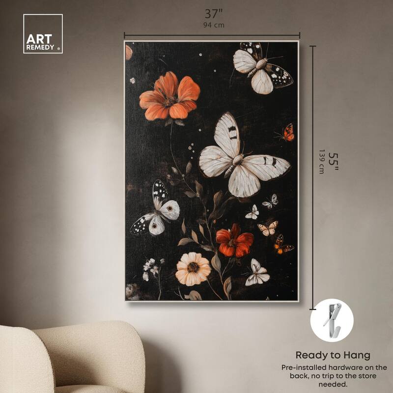 Butterfly Wing Patterns Canvas by Art Remedy