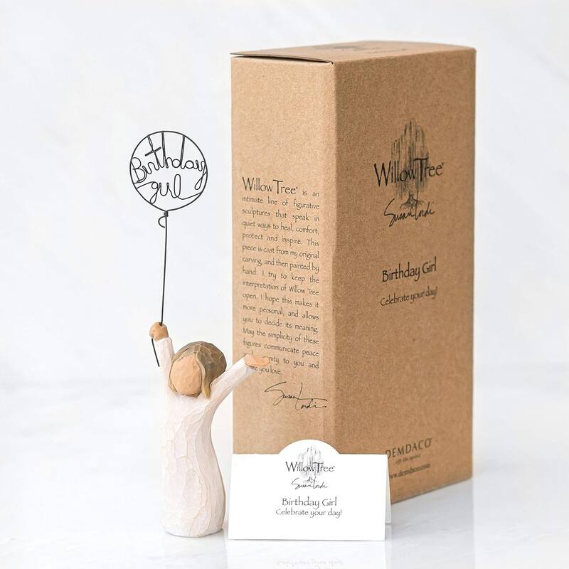Willow Tree Birthday Girl, Celebrate Your Day, 5.5" Sculpted Hand-Painted Figure