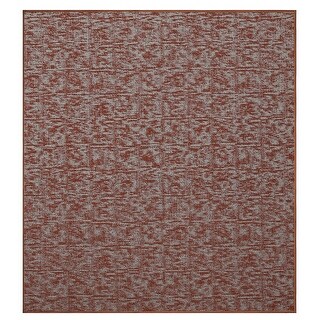 Industrial Rug Rust Modern Indoor/Outdoor Commercial Rug - Rust, Elemental Area Rugs - Bed ...