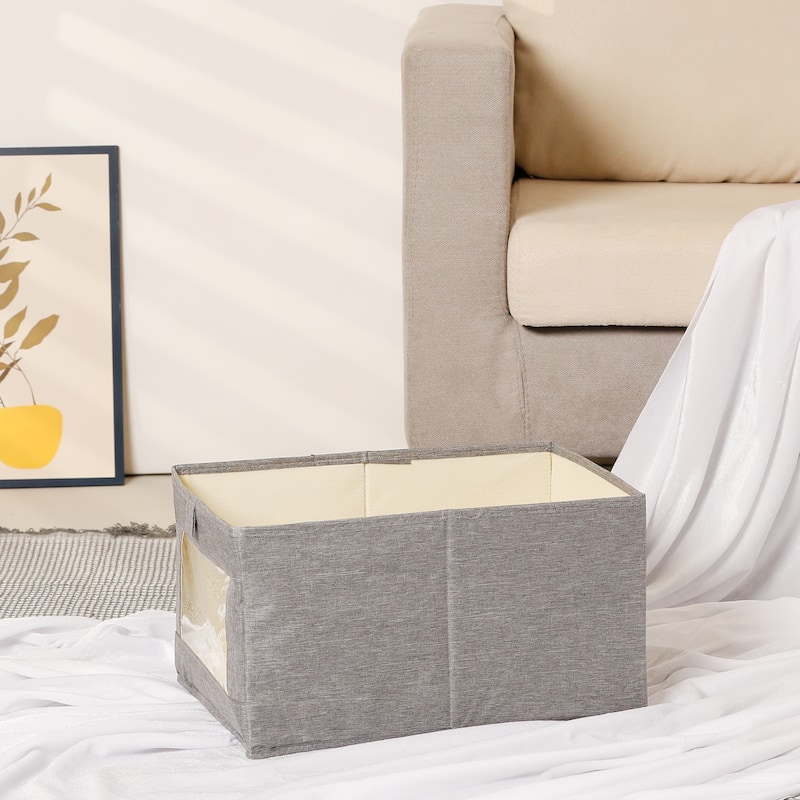 Storage Cube, Fabric Storage Bin for Shelves Closet, 1 Pack Collapsible Storage Basket for Organizing Clothes Blankets Books