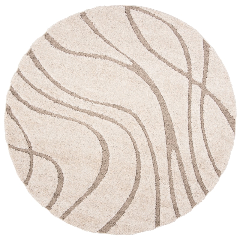 SAFAVIEH Florida Shag Sigtraud Abstract Waves 1.2-inch Area Rug