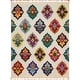 preview thumbnail 16 of 17, Nourison Moroccan Casbah Diamond Area Rug 2'2" x 6' Runner - Ivory/Multi - Rectangle