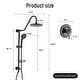 preview thumbnail 28 of 26, Proox 5-sprayer Rain Shower Faucet with Handheld Shower Soap Dish