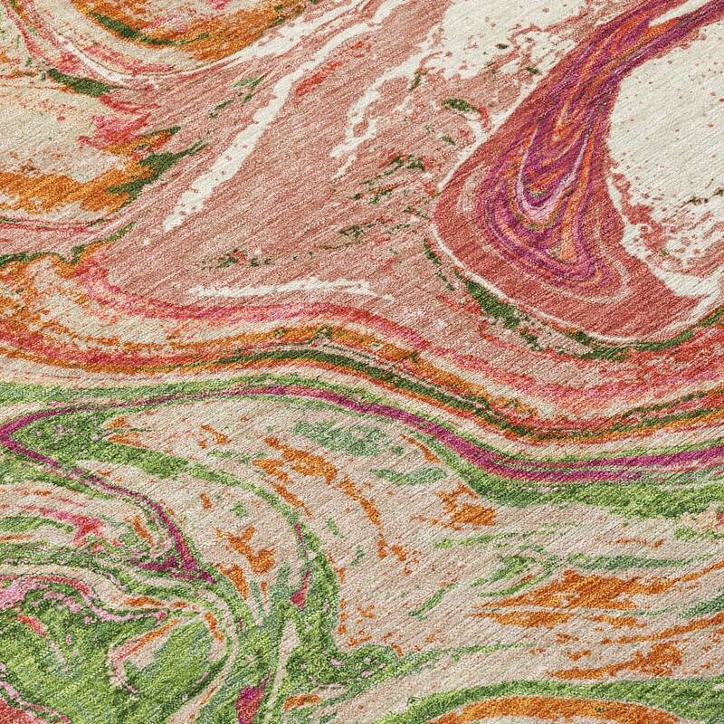 HomeRoots Abstract Transitional Rectangle Outdoor Rug