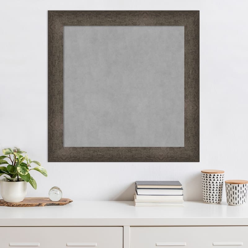 Amanti Art Dappled Light Bronze Framed Magnetic Board