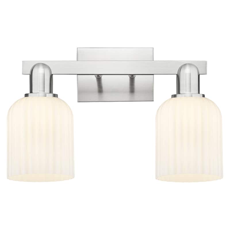 Innovations Lighting 716-2W-G559-5GWH Bridal Veil 2 Light 16" Wide - Brushed Satin Nickel