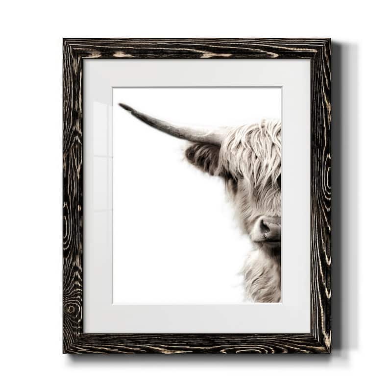 Highland Cattle-Premium Framed Print - Ready to Hang - 17X20 - Black