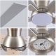 preview thumbnail 62 of 69, YUHAO Kaleido 52 in. Indoor Matte Black 3-Colors Integrated LED 6-Speeds Ceiling Fans with Dual-Finish Blades and Remote Control