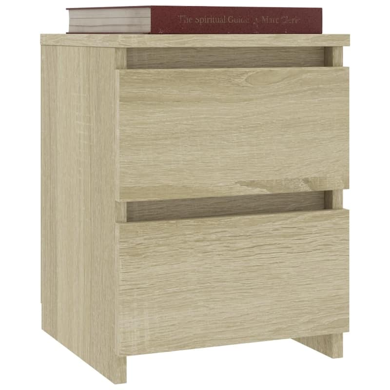 vidaXL Bedside Cabinet Engineered wood 11.8x11.8x15.7 in