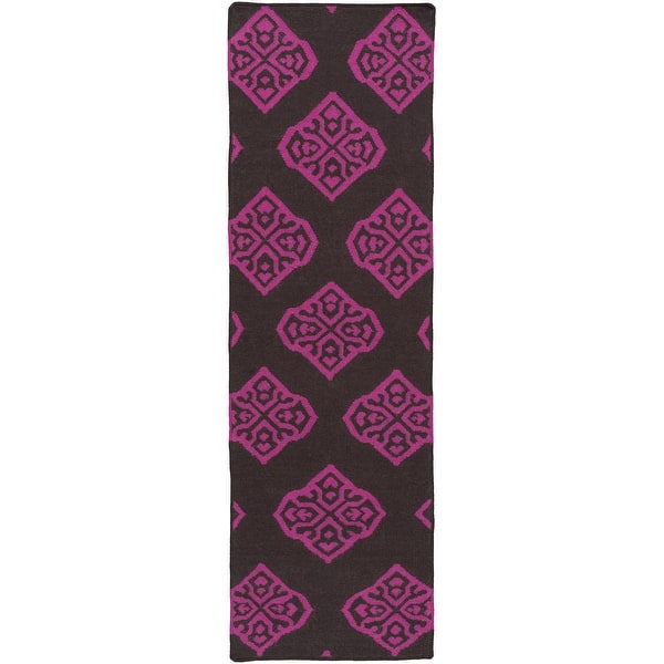 slide 2 of 16, Flatweave Columbus Wool Runner Rug - 2' 6" x 8'