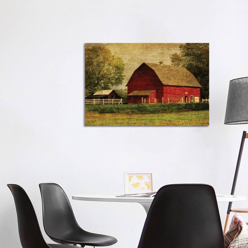 iCanvas "Red Barn" by Graffi*Tee Studios Canvas Print - 26x40x1.5