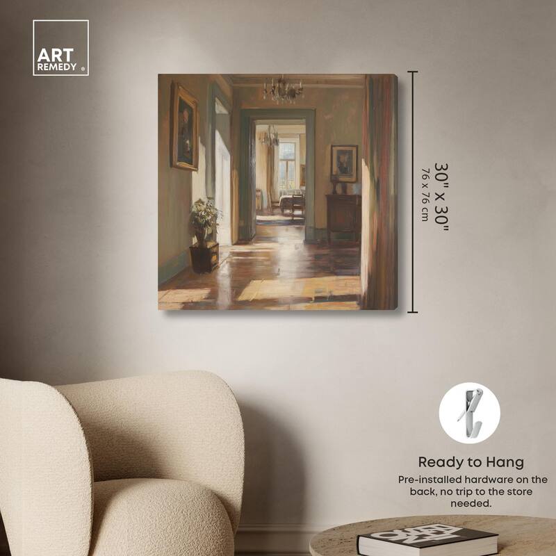 Room's Radiant Canvas by Art Remedy, Gallery Wrapped