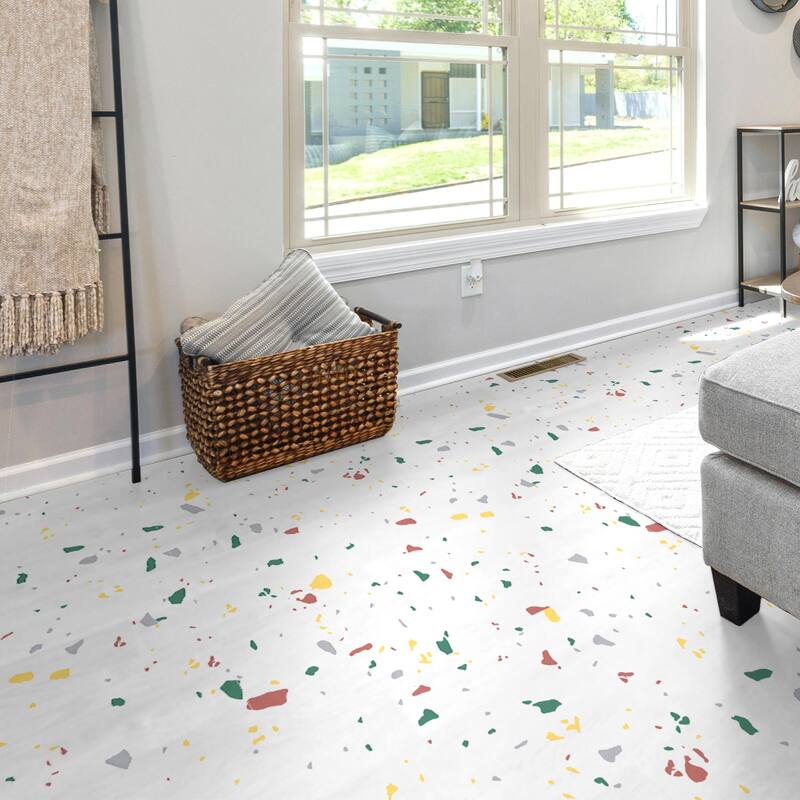 Art3d 12"x12" Self-adhesive Vinyl Flooring, 30 Pieces per Box Total Cover 30 Sq.Ft.