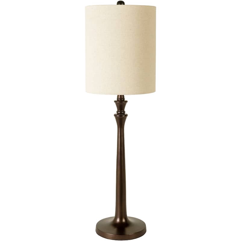 Dorin Traditional Brass Table Lamp - 34"H x 10"W x 10"D - 34"H x 10"W x 10"D - Bronze