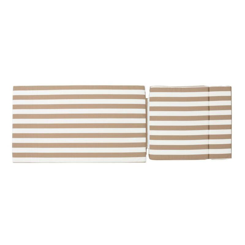 Roomfitters Salem Outdoor Chaise Lounge Cushion with Ties, Water Resistant, Patio Pad