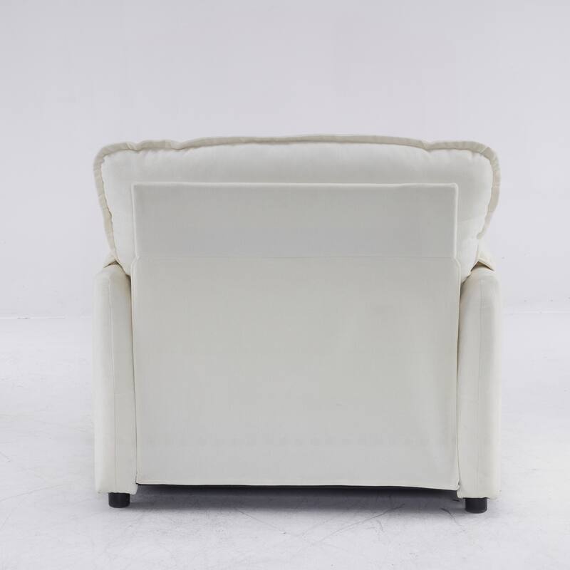 Comfortable Plush Armchair for Relaxation and Reading