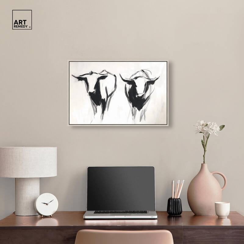 Bovine I Canvas by Art Remedy