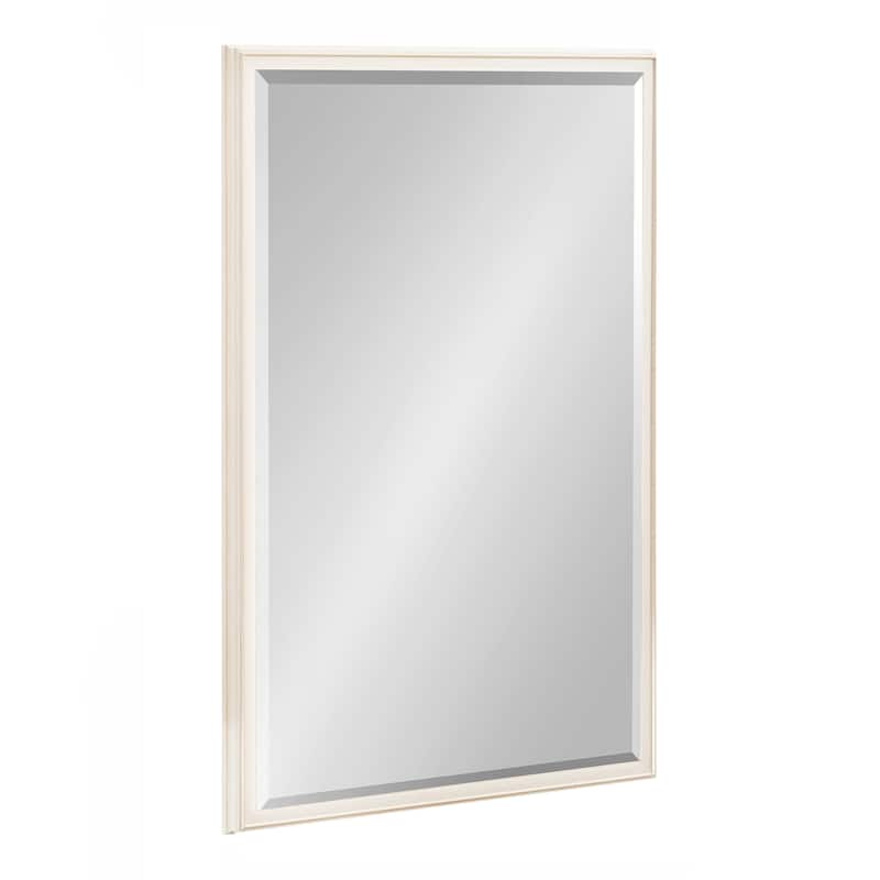 Kate and Laurel Oakhurst Rectangle Wall Mirror - 24x36 - White