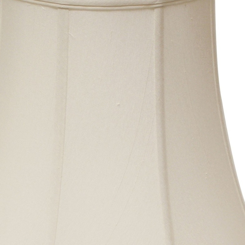 16" White Premium Octagon Monay Shantung Lampshade - 16"x16"x12"