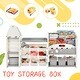 preview thumbnail 22 of 26, Multi-Functional Kids Toy Storage Organizer Furniture Set with Bins and Bookshelf - 72.8”L x 17.3”W x 43.3”H