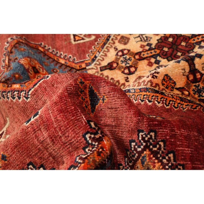 ECARPETGALLERY Hand-knotted Anatolian Vintage Dark Red Wool Rug - 4'4 x 6'4