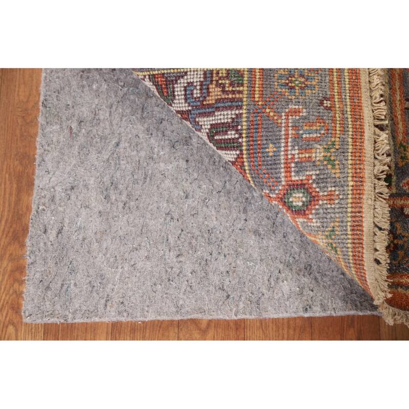 Hand Knotted Oriental 100% Wool Carpet Traditional Medallion Oranges & Rust Heriz (serapi) Area Rug - 3' 0'' X 2' 0''