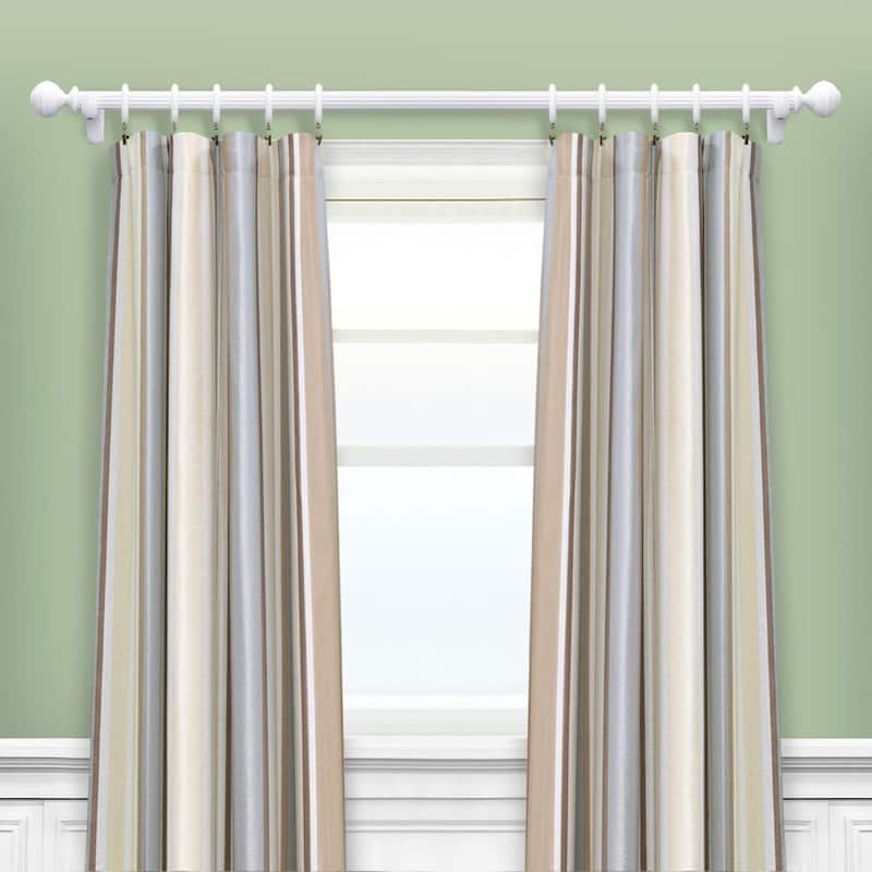 Mix & Match Wood Finials for Wood Curtain Rod (2-Pack)