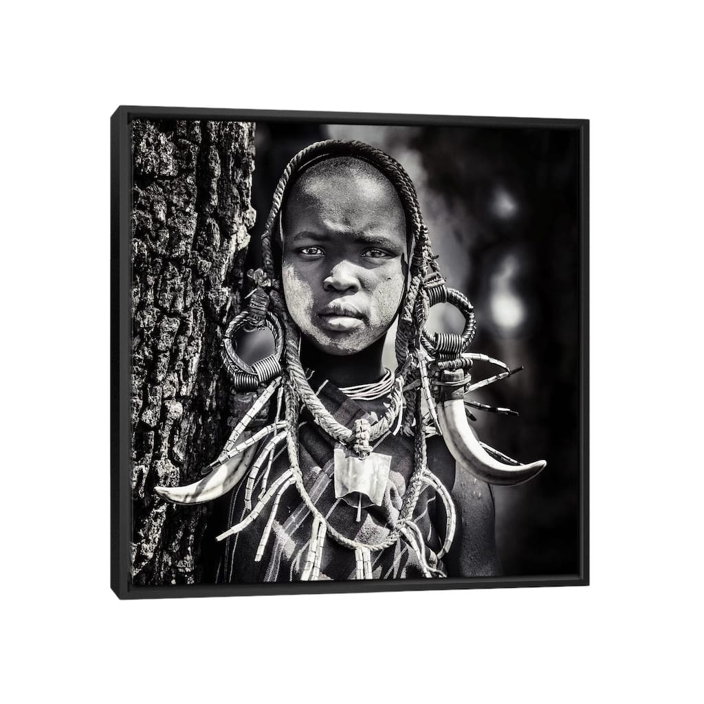 iCanvas "Enigma" by Piet Flour Framed Canvas Print