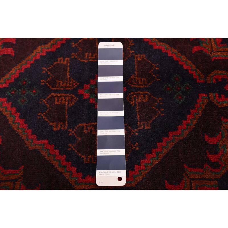 ECARPETGALLERY Hand-knotted Teimani Dark Navy Wool Rug - 3'10 x 6'3