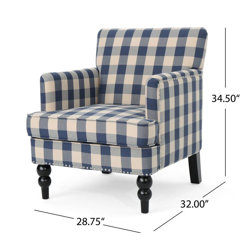 28.75" Club Chair with Nailheads