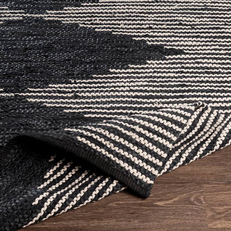 Artistic Weavers Soundtrack Rustic Leather/Cotton Handmade Area Rug