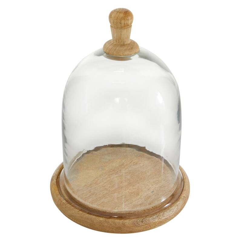 Clear Glass Cake Stand with Glass Lid