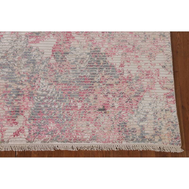 Moder / Abstract Area Rug Handmade Oriental Wool Carpet - 5'7" x 8'0"