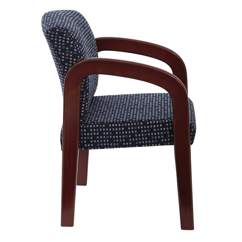 Office Star Cherry Finish Wood Visitor Chair