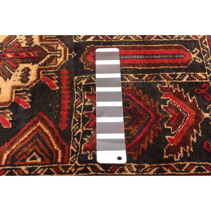 ECARPETGALLERY Hand-knotted Teimani Black Wool Rug - 2'10 x 4'8