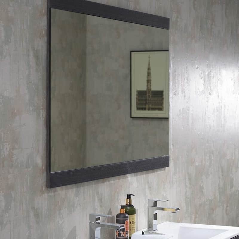 Blossom 48-Inch Double Bathroom Vanity Set with Ceramic Sinks & Mirror