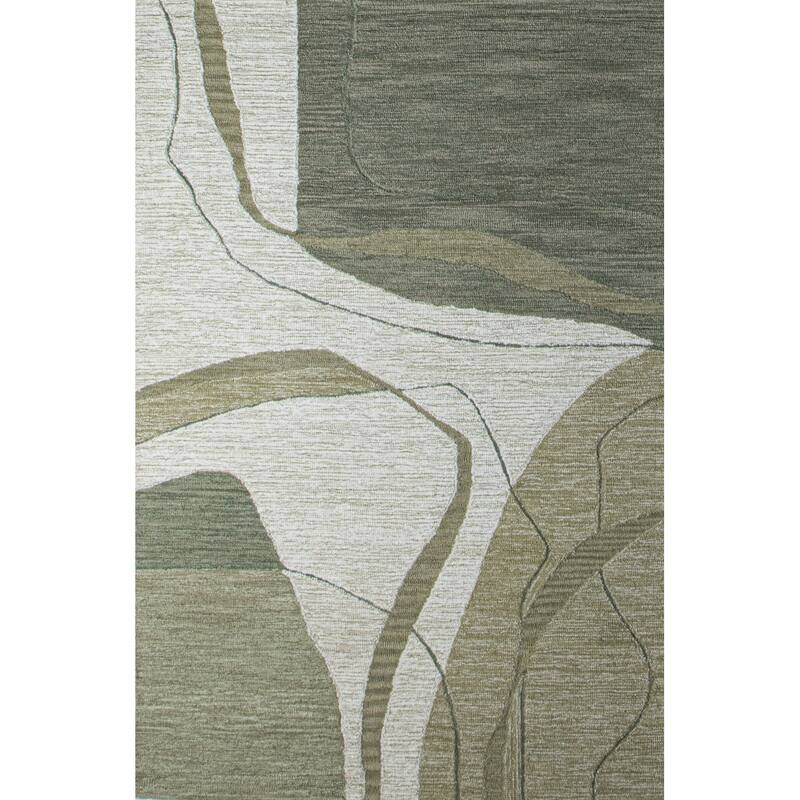 Bashian Makendra Ivory & Green Transitional Area Rug