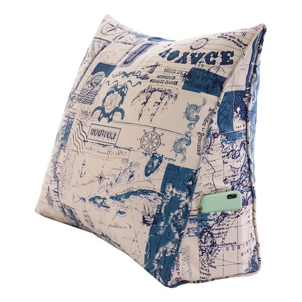 slide 2 of 44, Kids Bed Rest Wedge Throw Pillow Decorative Sofa Back Support Nautic