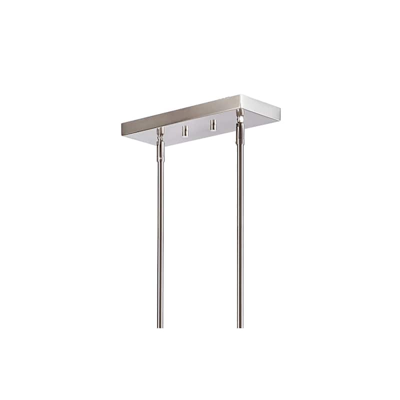 Anna Linear Metal/Glass LED Pendant, Oil Rubbed Bronze by JONATHAN Y