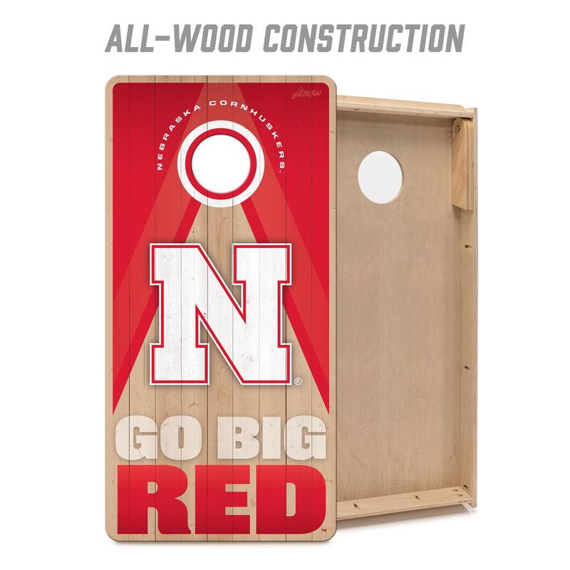 Nebraska Cornhuskers NCAA 2x4 Professional Cornhole Board Set