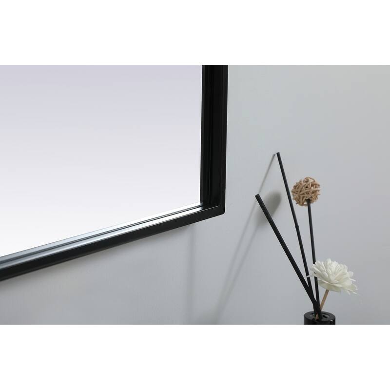 Indigo Home Metal Frame Arch Mirror 30x36 Inch