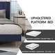 preview thumbnail 39 of 145, Alazyhome Upholstered Platform Bed Frame