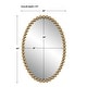 preview thumbnail 2 of 5, Uttermost 09875 Serna 20" W x 30" H Oval Framed Bathroom Mirror
