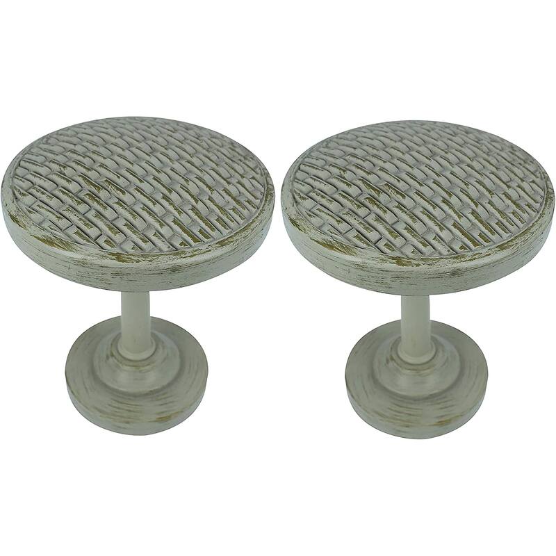 MERIVILLE Set of 2 Woven Window Drapery Medallion Holdbacks