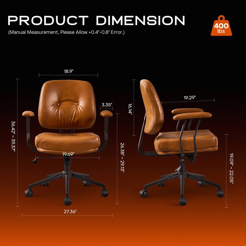 OVIOS Ergonomic PU Office Swivel Chair