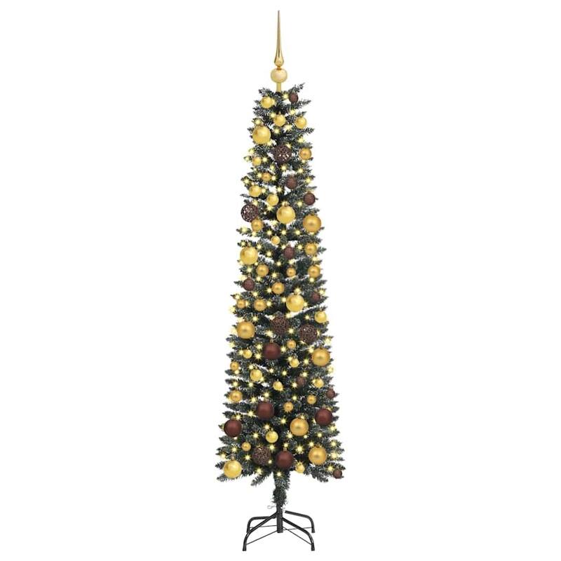 vidaXL ArtificialChristmasTree Green 50.5 x 50.5 x 180 cm PVC - 70.9
