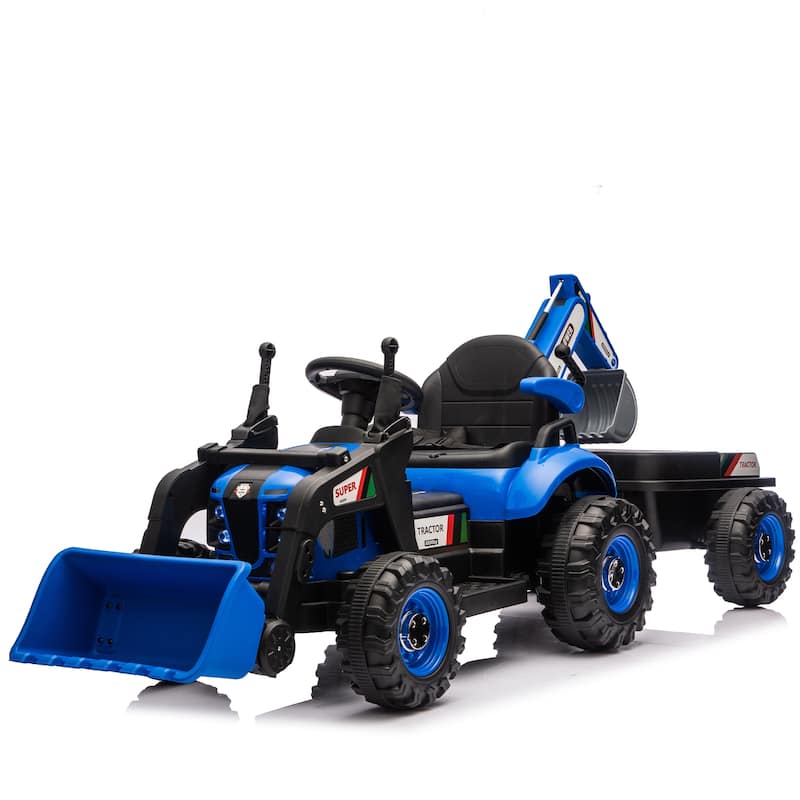 Remote Control Kids Construction Tractor Ride-On Excavator Ride-On Tractor