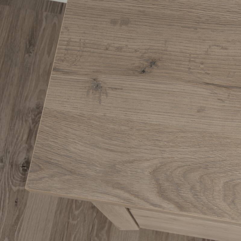 Engineered Wood Transitional Lateral File with 2 Drawers, Brown